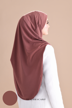 Iris Slip On Plain Hijab (Brick)