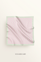 YES ( Square ) Kindness Matte Satin Silk Scarf ( SMILE )