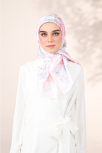 YES DEFECT ( Square ) Dear Rose Mixed Satin Silk Square ( Embrace )