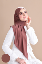 YES DEFECT - Claudia Triangle Style (Semi Instant Hijab) (Brick)
