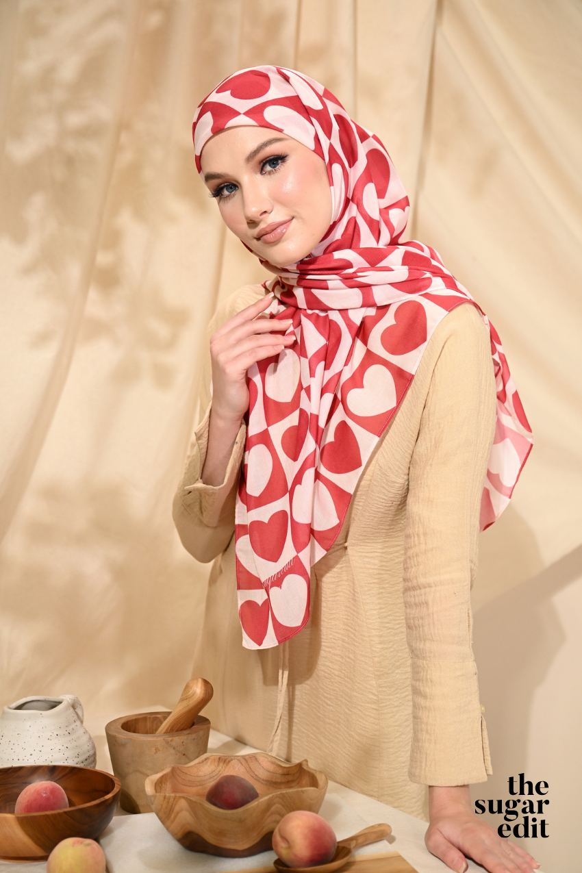 THESUGAREDIT Heart Edit Vol 1 French Silk Cotton Bawal ( TRUE LOVE )