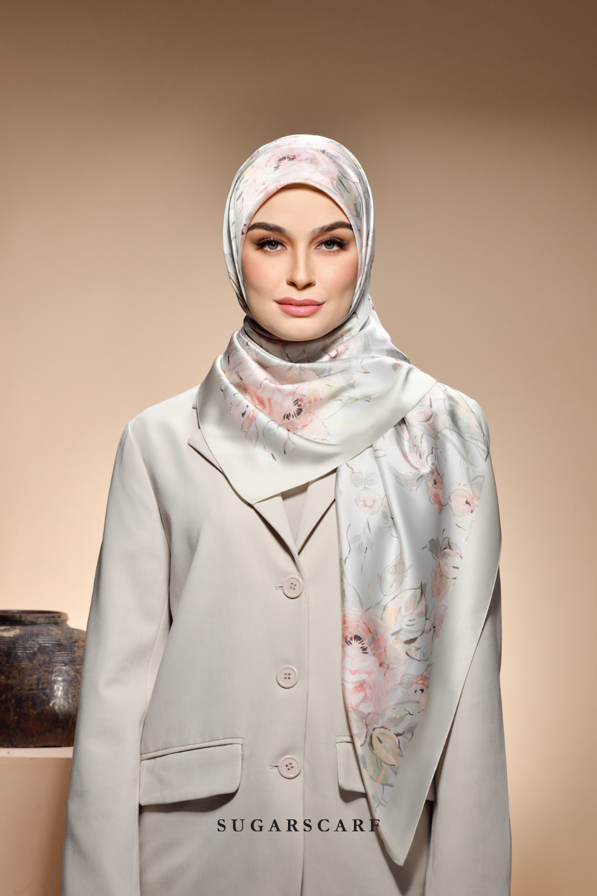 ( Square ) The Fresh Start Matte Satin Silk Scarf ( GIRL BOSS )