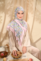 YES DEFECT - ( Square ) Classy Simpulan Mixed Satin Silk Scarf ( FAJAR )