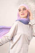 (SAMPLE) ( Full Wide Pleats Shawl ) Ombre ( Orchid Garden )