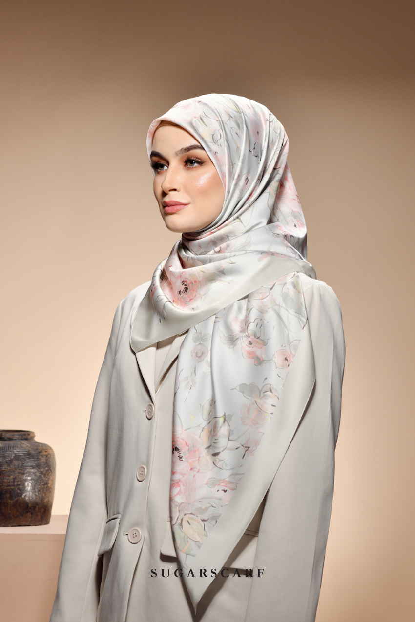 ( Square ) The Fresh Start Matte Satin Silk Scarf ( GIRL BOSS )