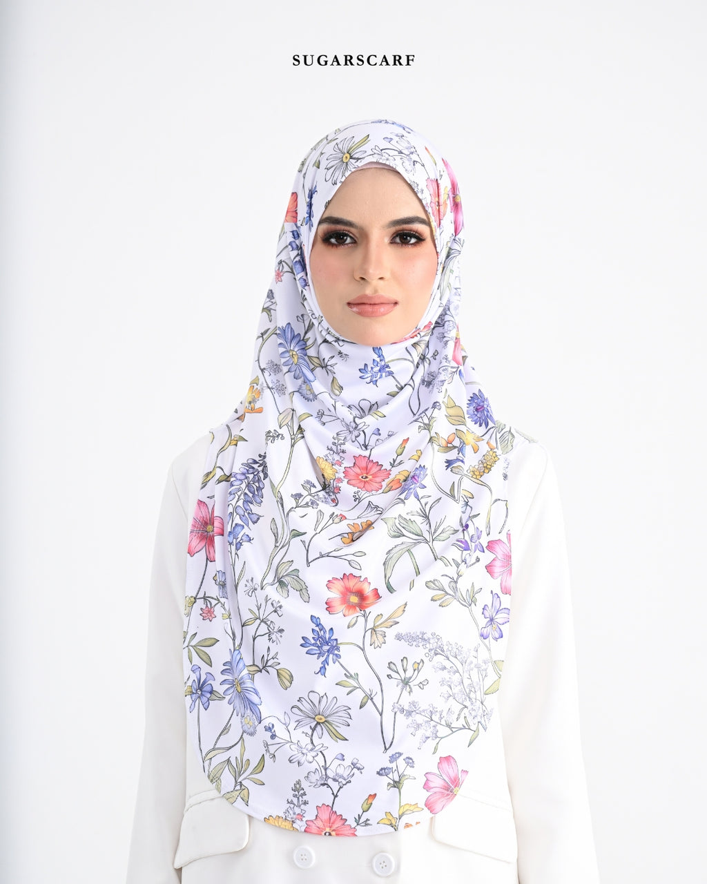 YES DEFECT - She is In the Bloom Iris Slip On Hijab (Everlyn)