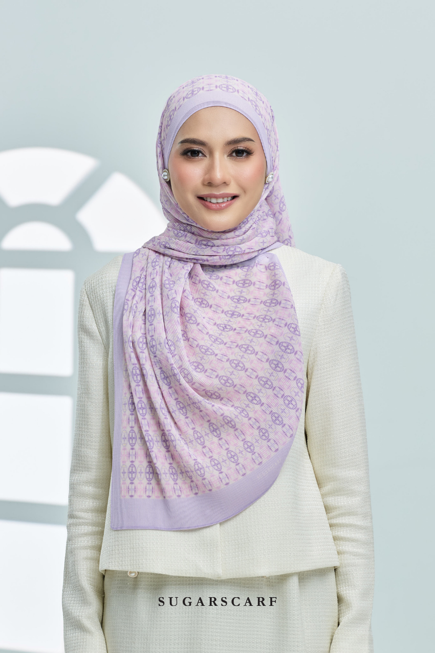 ( Full Wide Pleats Shawl ) Girl Boss ( Chill )