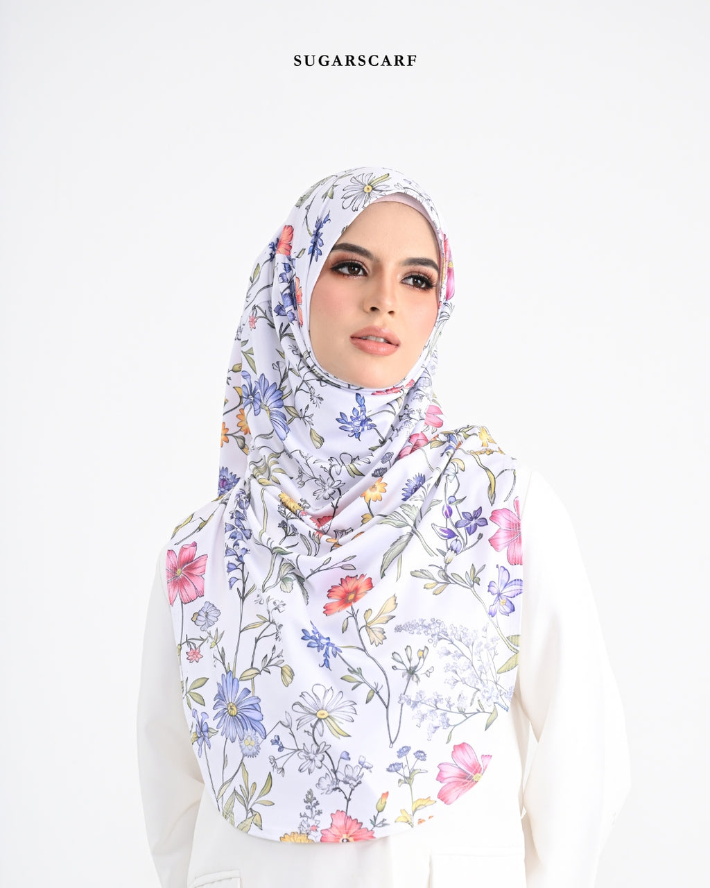 YES DEFECT - She is In the Bloom Iris Slip On Hijab (Everlyn)