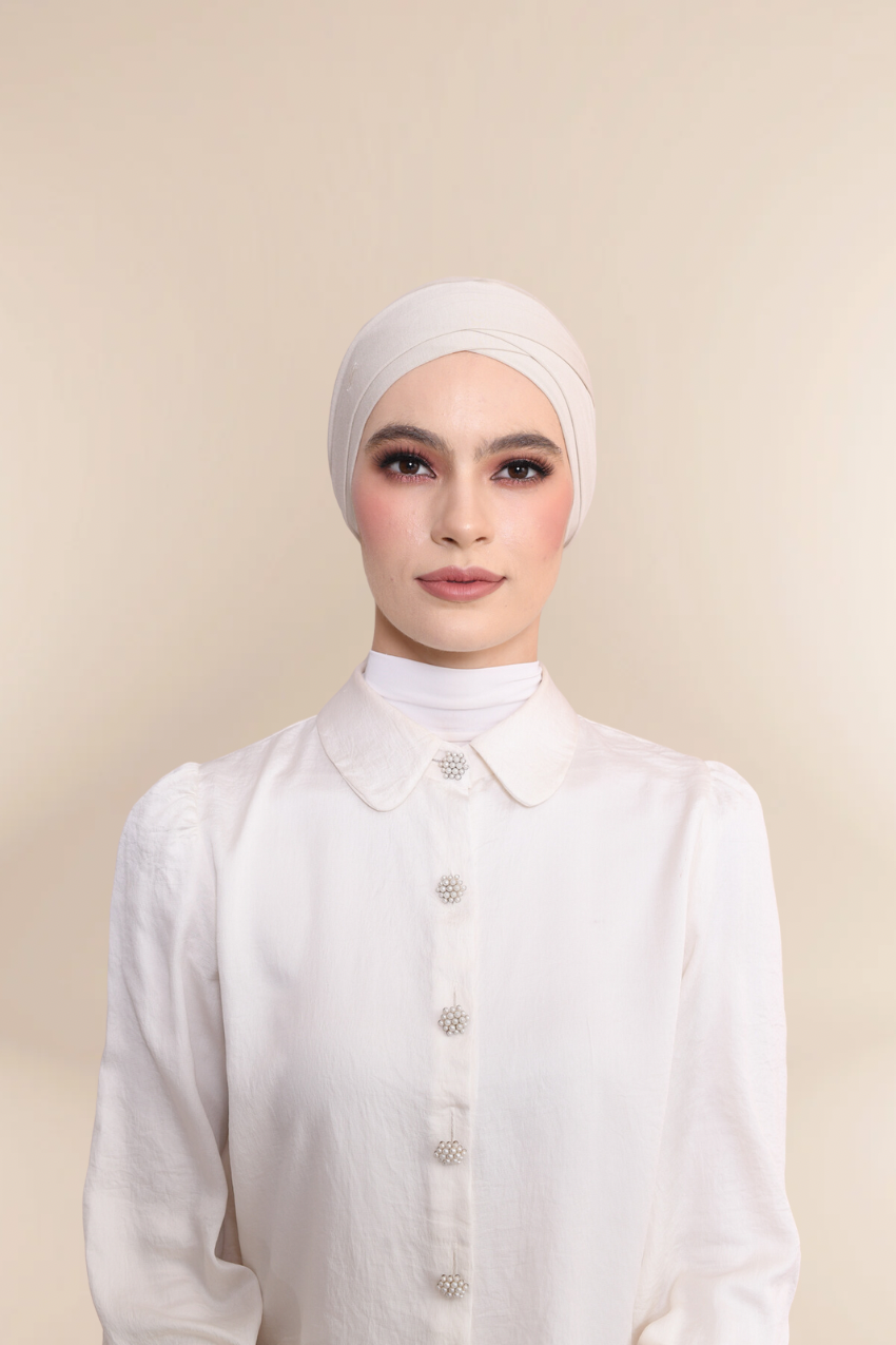 Superhero BambooViscose Inner Signature Criss Cross in Buttercream