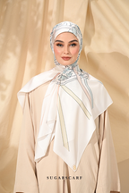 ( Square ) Classy Harmoni Mixed Satin Silk Scarf ( SISTERS )