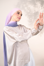 (SAMPLE) ( Full Wide Pleats Shawl ) Ombre ( Orchid Garden )