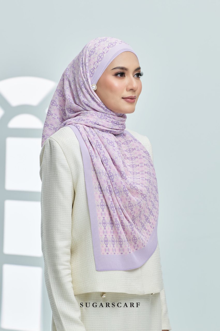 ( Full Wide Pleats Shawl ) Girl Boss ( Chill )