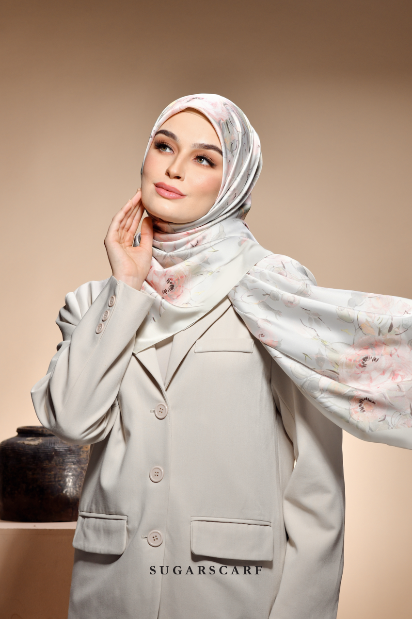 ( Square ) The Fresh Start Matte Satin Silk Scarf ( GIRL BOSS )