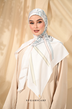 ( Square ) Classy Harmoni Mixed Satin Silk Scarf ( SISTERS )
