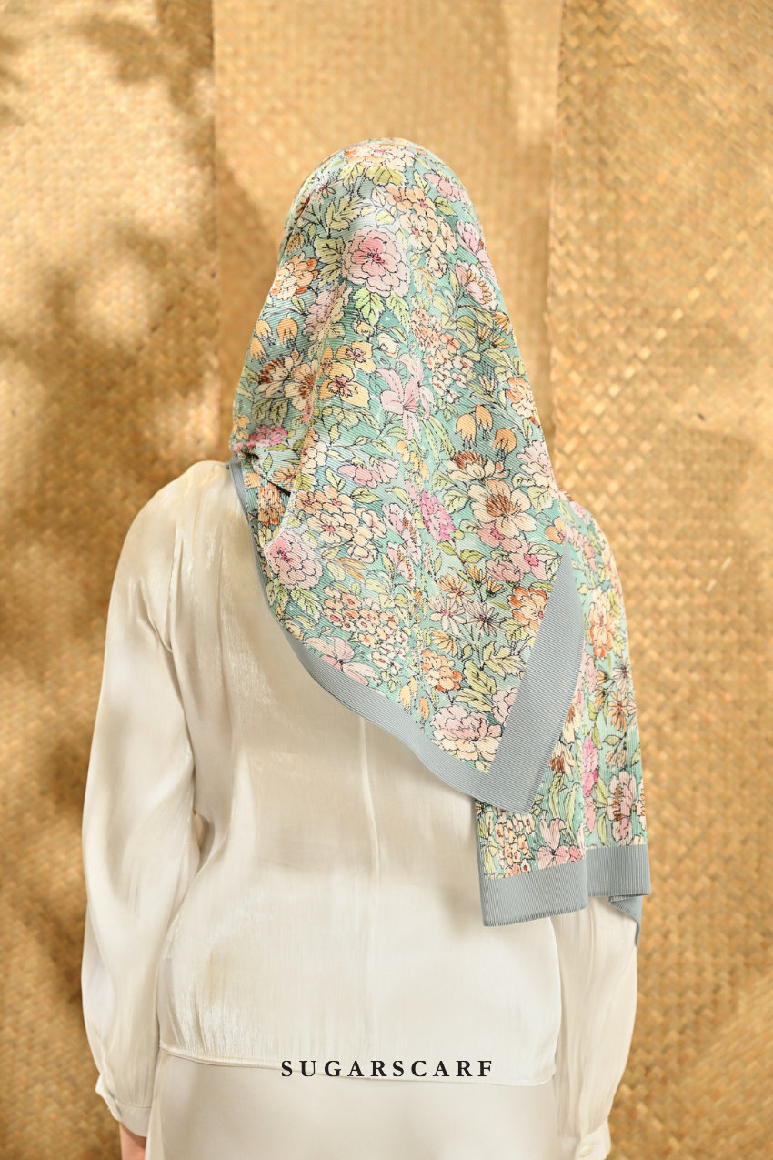 YES ( Full Wide Pleats Shawl ) Seri Blooming ( KATELIA )