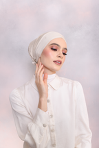 Superhero BambooViscose Inner Signature Criss Cross in Buttercream