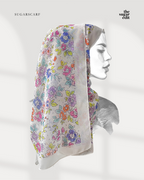 YES DEFECT - TSE Scarves of Love Paris Cotton Voile Long Shawl ( Grace)