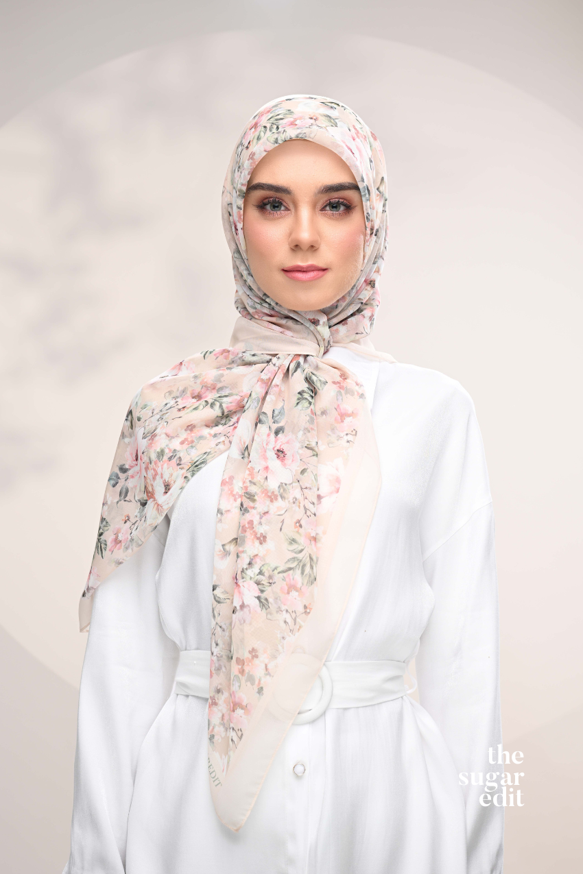 YES DEFECT - THESUGAREDIT Blooming Japanese Cotton Voile In ( Lush )