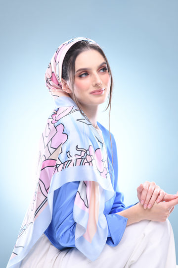 Tudung Instant Hijab Scarves by Sugarscarf - Prints Ironless Pleats