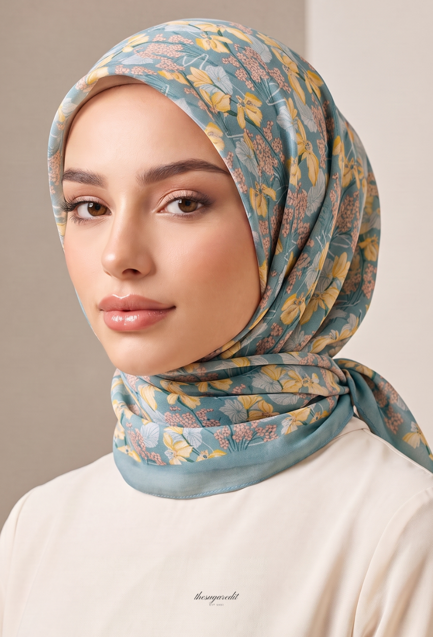 TSE Mod Japanese Cotton Voile Square In Elode