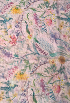 TSE BloomInvitation Japanese Cotton Voile Square - Sibu