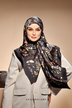 ( Square ) The Fresh Start Matte Satin Silk Scarf ( KNOT YOUR GOAL )