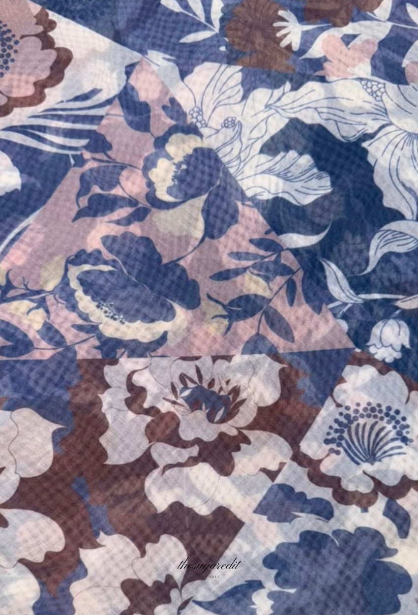 TSE BloomInvitation Japanese Cotton Voile Square - Sydney