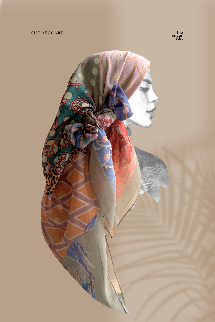 The Sugar Edit Cotton Bawal Scarf