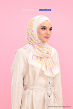 YES DEFECT - Sugarscarf X Mentos Paris Chiffon Shawl In Fruity