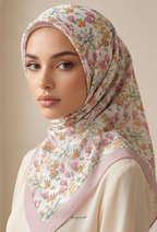 TSE BloomInvitation Japanese Cotton Voile Square - Himari