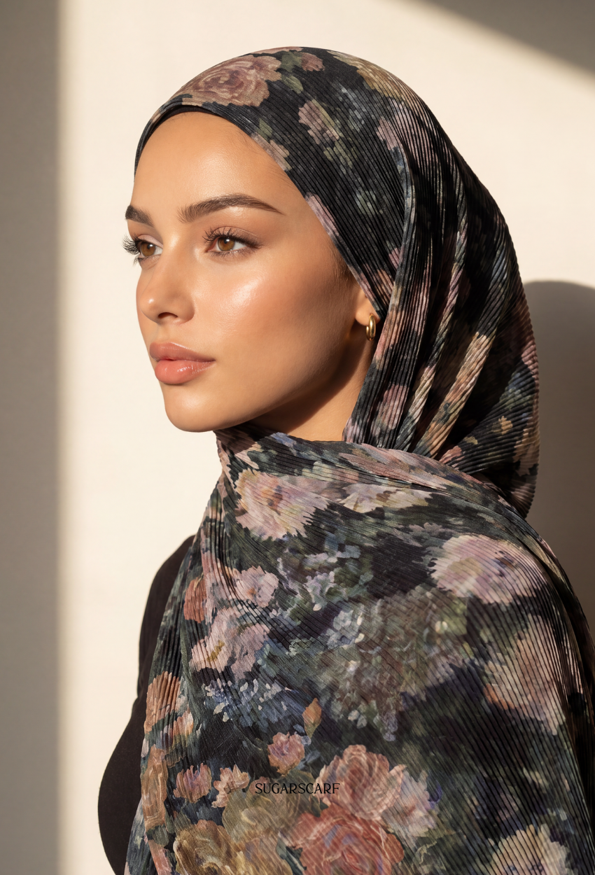 Fall In Love Wide Ultra Fine Pleated Shawl Ironless · in Avante