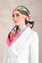 YES DEFECT - ( Square ) Blooming Matte Satin Silk Square ( STAY FOCUS )