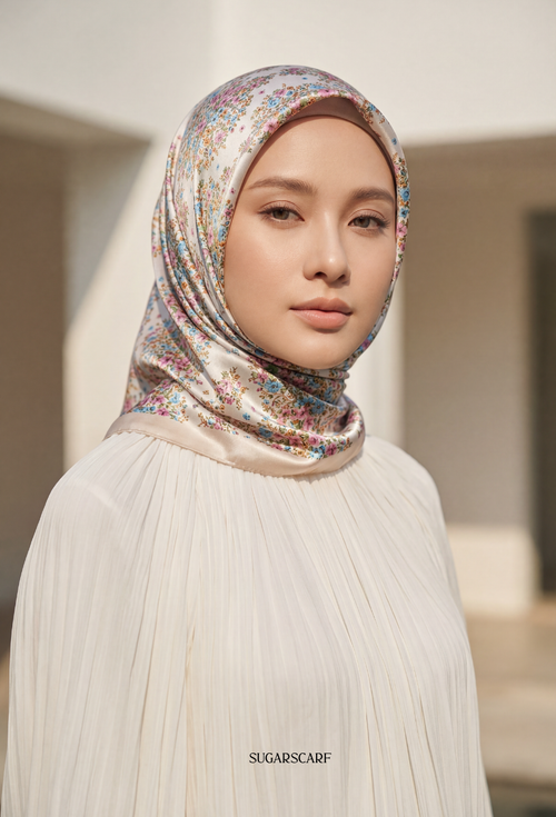 FallInLove Scarves Mixed Satin Square in Railey