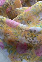 TSE BloomInvitation Japanese Cotton Voile Square - Almafi