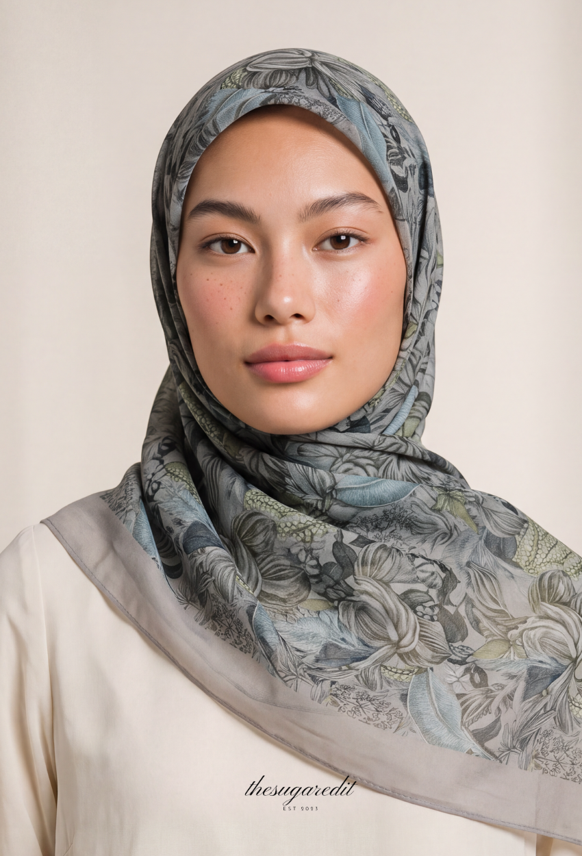 TSE BloomInvitation Japanese Cotton Voile Square  -MasonAvenue