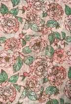 TSE BloomInvitation Japanese Cotton Voile Square - Cameron
