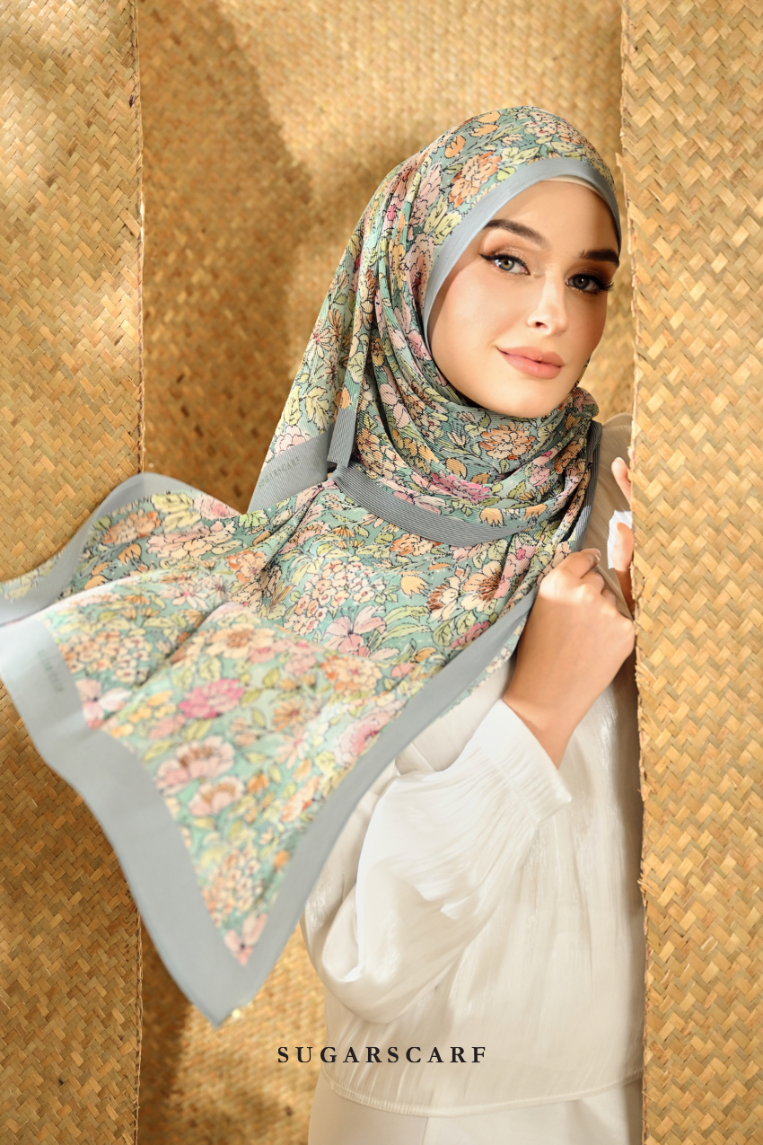 YES ( Full Wide Pleats Shawl ) Seri Blooming ( KATELIA )