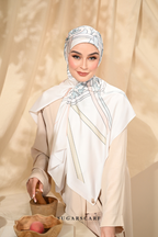 ( Square ) Classy Harmoni Mixed Satin Silk Scarf ( SISTERS )
