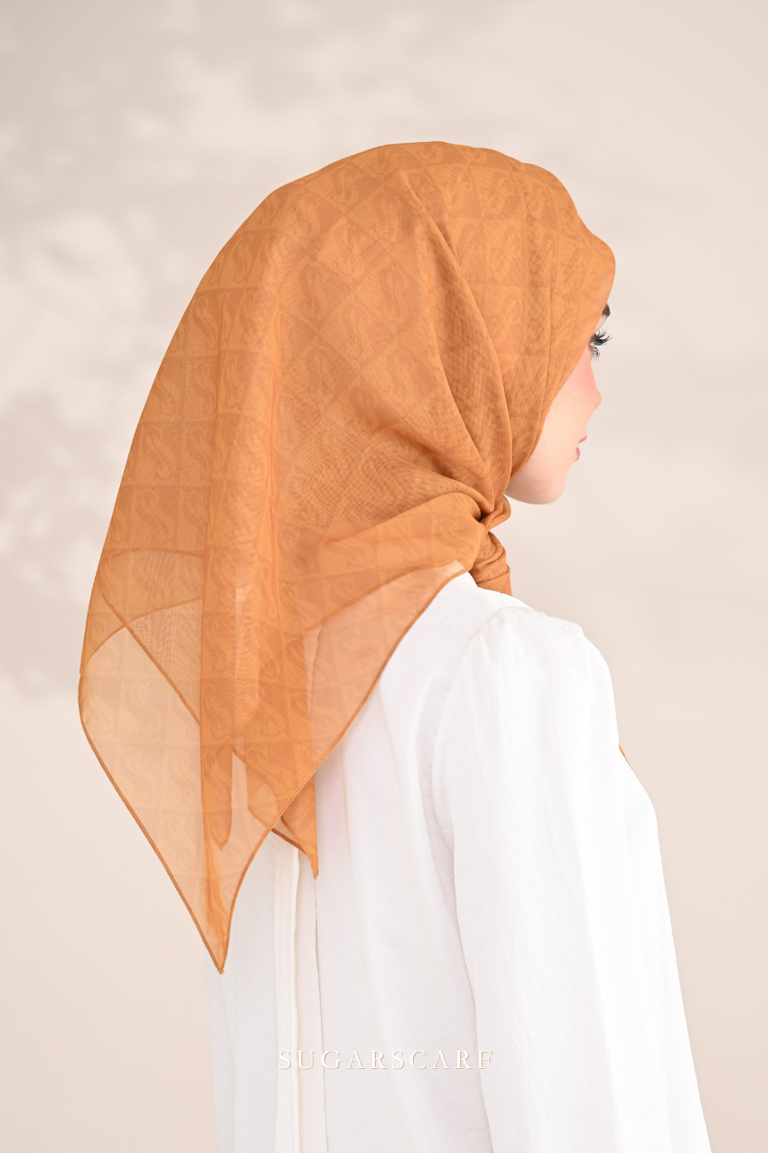 ( Square ) SSMonogramJP Voile in ( Golden )