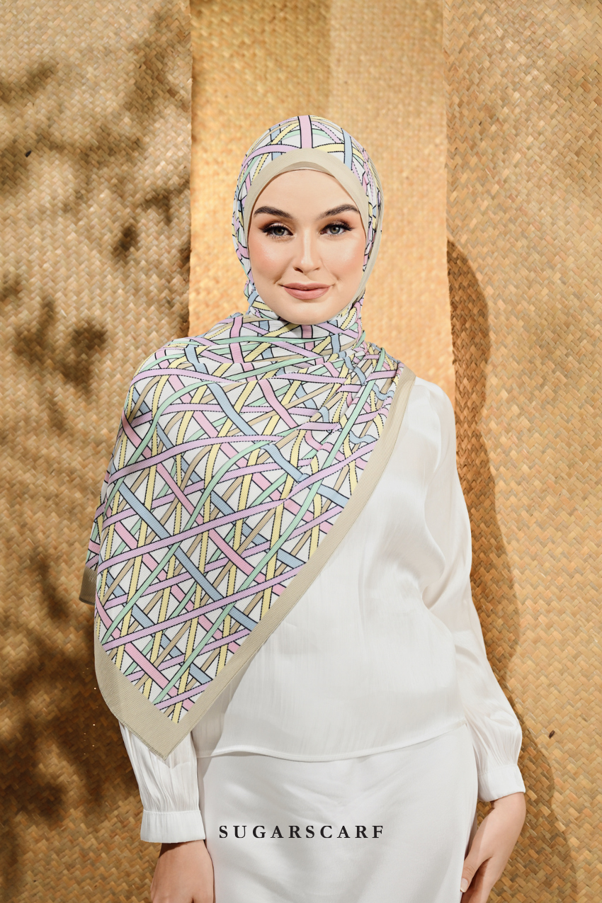 YES DEFCT ( Full Wide Pleats Shawl ) Classy Simpulan ( LONTONG )
