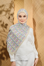 YES DEFCT ( Full Wide Pleats Shawl ) Classy Simpulan ( LONTONG )