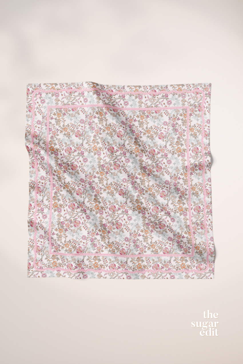 THESUGAREDIT Petal Whimsy Japanese Cotton Voile In ( Paris Light )