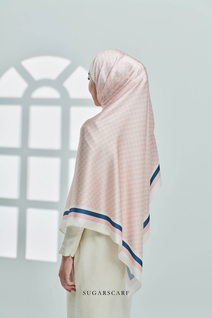 Square Classy Monogram Mixed Satin Silk Scarf Burberry