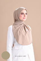 Iris Slip On Plain Hijab (Tea)