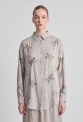 Geri Silky-Tencel Set In Crimson Gray