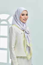 YES DEFECT - ( Square ) AS-IS Girl Boss Mixed Satin Silk Scarf ( Learning )