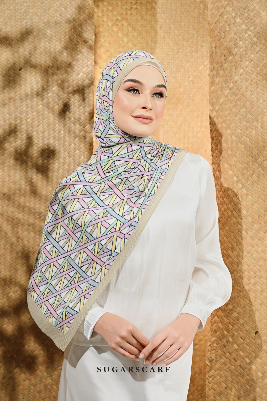 YES DEFCT ( Full Wide Pleats Shawl ) Classy Simpulan ( LONTONG )