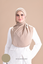 Iris Slip On Plain Hijab (Tea)