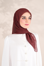 YES ( Square ) SSMonogramJP Voile in ( Classy Brown )