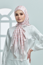 YES ( Square ) AS-IS Girl Boss Mixed Satin Silk Scarf ( Good Time )